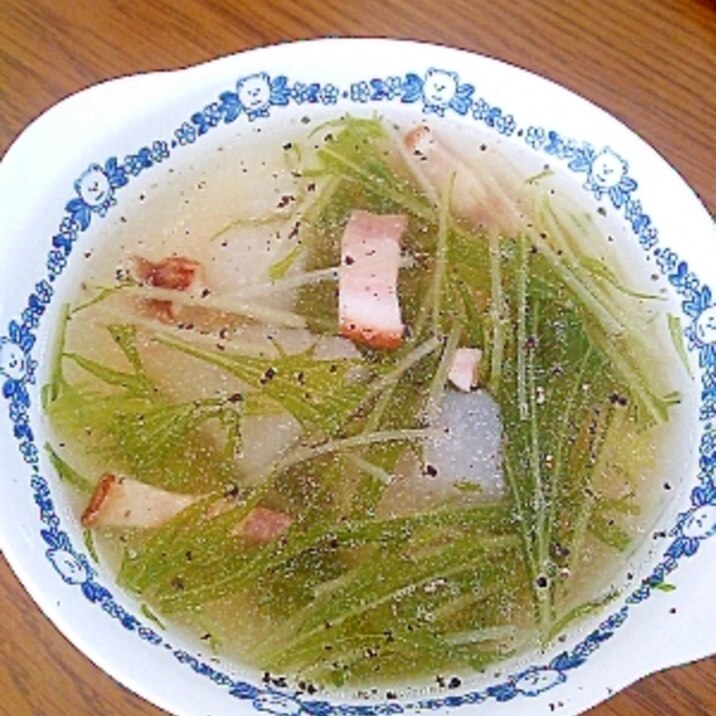 水菜とかぶのスープ